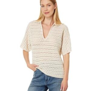 Faherty nusa crochet polo